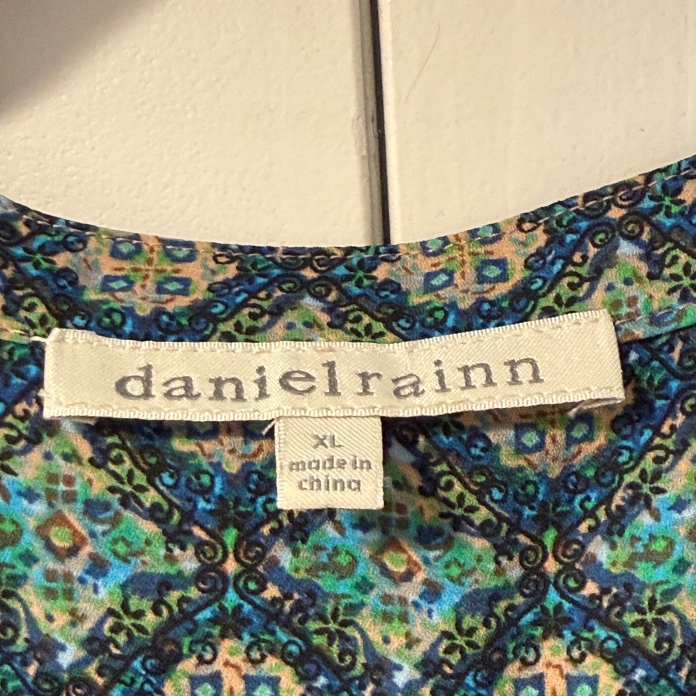 Daniel Rainn Geometric Print Button Front Blouse … - image 3